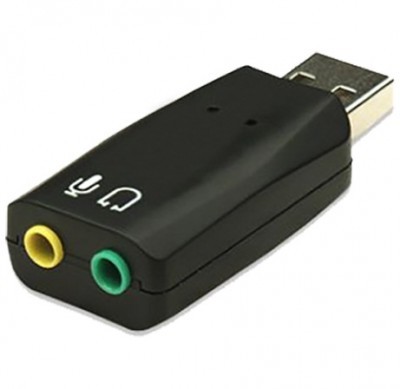 *Convertidor USB a Audio BROBOTIX, USB, Negro 856601