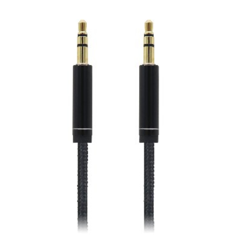 CABLE STEREO M-M 1M NEGRO NYL 651336 RBT