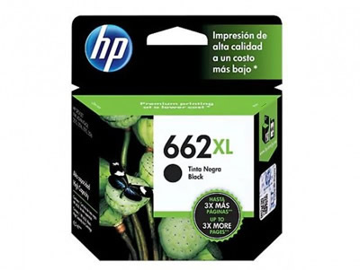 Cartucho HP 662XL, CZ105AL, Negro