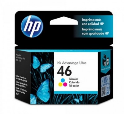 *Cartucho HP Num 46, Azul, Magenta, Amarillo, HP (CZ638AL)