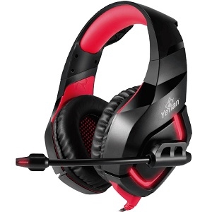 *Diadema GAMER YEYIAN YDW-33402 Wicked S3000 Negro C/Rojo, USB, C/MIC
