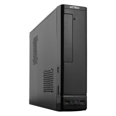 *Gabinete ACTECK ATOM GS240 Micro Desktop Slim Micro ATX Y Mini ITX USB 2.0 Fuente 450W 1 Vent