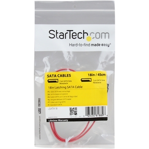 Cable SATA Serial ATA 45cm, StarTech, Macho SATA - 6Gbit/s - Rojo