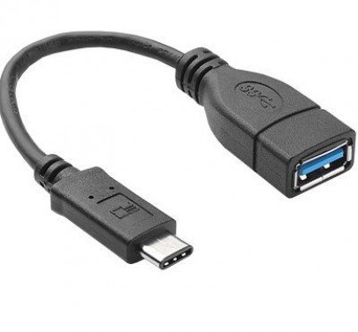 Cable USB V3.0 Tipo C, OTG BROBOTIX 053161, USB C, USB A, Negro